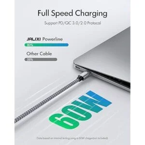 JALIXI Cable USB C a USB C cable USB extra largo tipo C_4