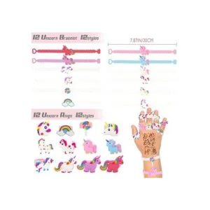 Moncinday Paquete de 133 recuerdos de fiesta de unicornio