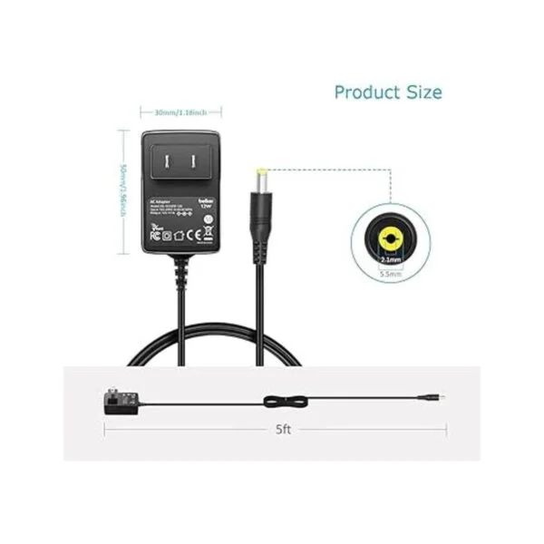 Belker 12V 1A AC DC adaptador de pared cargador adaptador_5