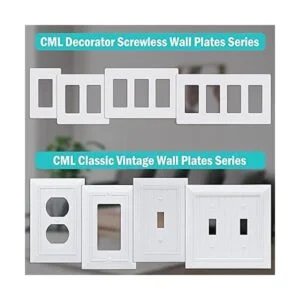 CML Placas de pared decoradoras sin tornillos cubierta