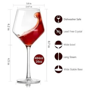 Swanfort Juego de copas de vino de 416 onzas sin plomo_3