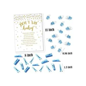 Dont Say Baby Shower Pinza para ropa para niños incluye