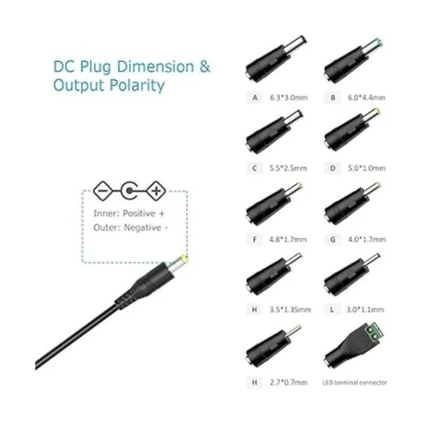 Belker Adaptador de corriente continua de 12 V 2 A 1.5_2
