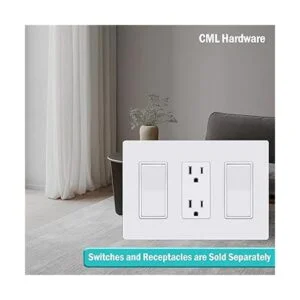 CML Placas de pared decoradoras sin tornillos cubierta