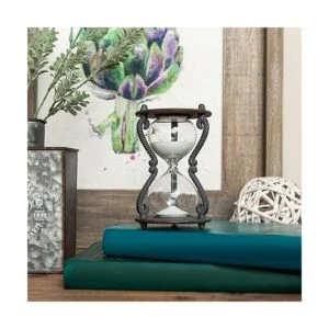 SOFFEE DESIGN Temporizador de arena rústico de 6 minutos