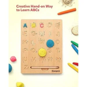 Coogam Tablero de madera para practicar las letras_4