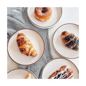 Mora Juego de platos planos de cerámica de 6 8