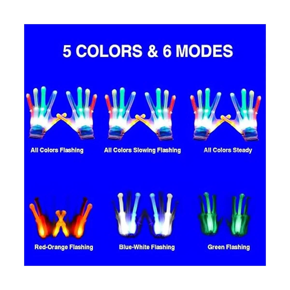 GLEDLOVES Guantes LED para dedos guantes de luz de dedo_2