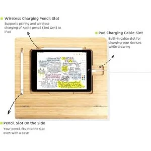 Soporte para tablet ajustable plegable organizador de_3