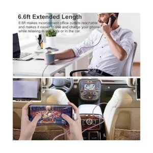 Cable USB C Pofesun 3 unidades 6.6 pies 3.1 A tipo C_4