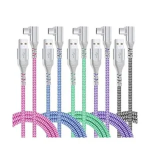 Cable USB C Pofesun 5 unidades 6.6 pies 3.1 A tipo C_1