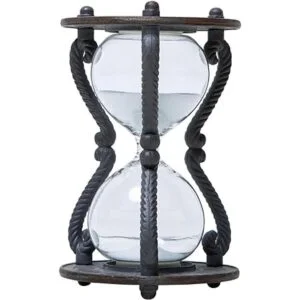 SOFFEE DESIGN Temporizador de arena rústico de 6 minutos