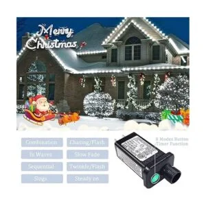 JMEXSUSS 200 luces LED de red de malla para exteriores 8