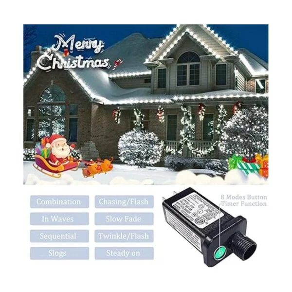JMEXSUSS 200 luces LED de red de malla para exteriores 8