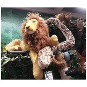 DJUNGELSKOG Cojín de peluche grande 66.9 in diseño de_4