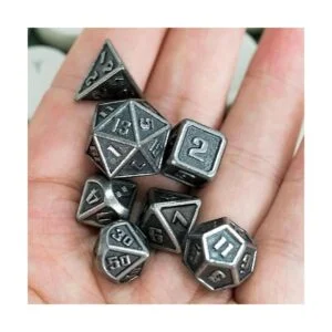 UDIXI Mini juego de dados de metal DND juego de dados_3