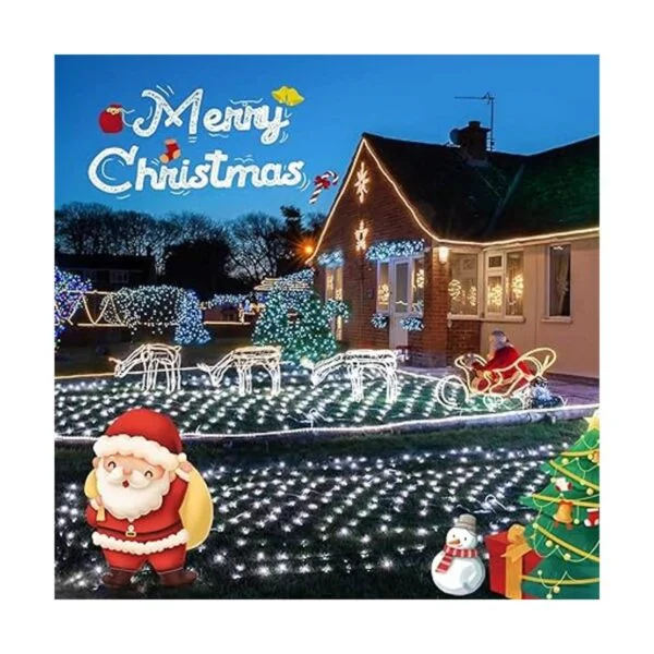 JMEXSUSS 200 luces LED de red de malla para exteriores 8