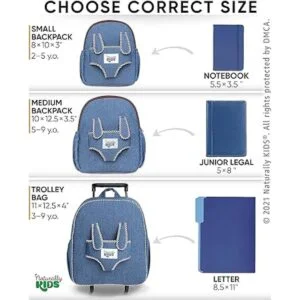 Naturally KIDS Mochila para niños pequeños con animales de_6