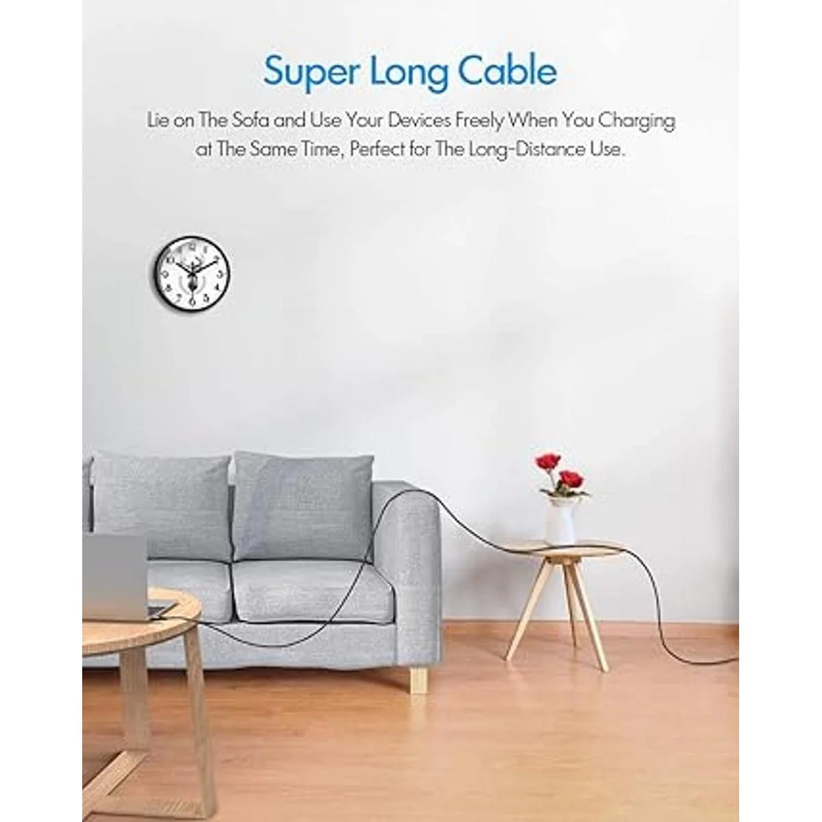 10 pies paquete de 2 unidades Cable largo USB C a USB C_2