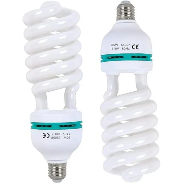 Aqirui 2 bombillas de 85 W 5500 K CFL de luz diurna en_1