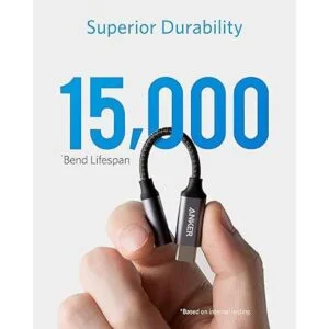 Anker Adaptador de audio USB C a 0.138 in cable de nailon_5