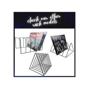 Soporte de almacenamiento de discos de vinilo Revista de