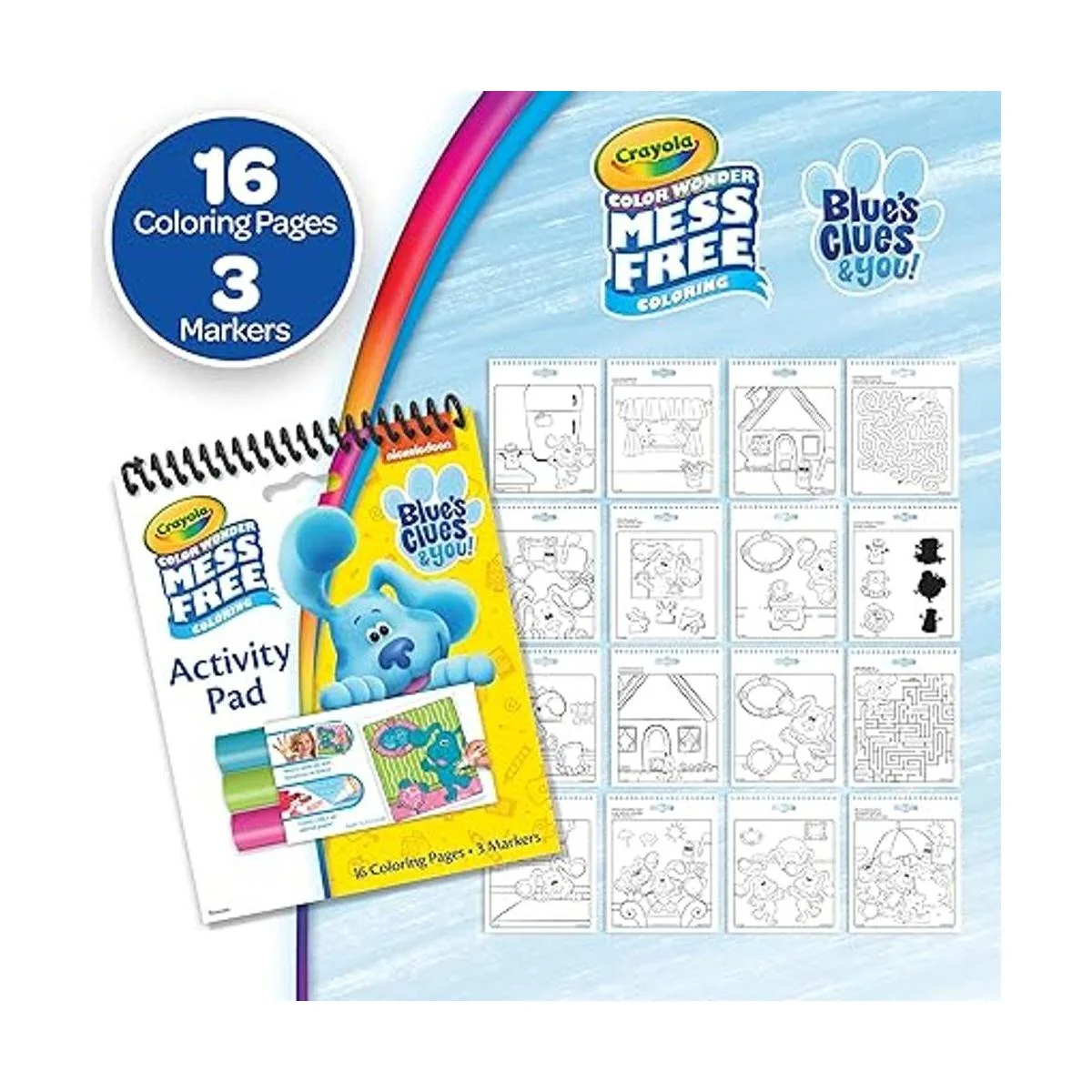 Crayola Baby Shark Paw Patrol y Blues Clues 3 Blocs de_4