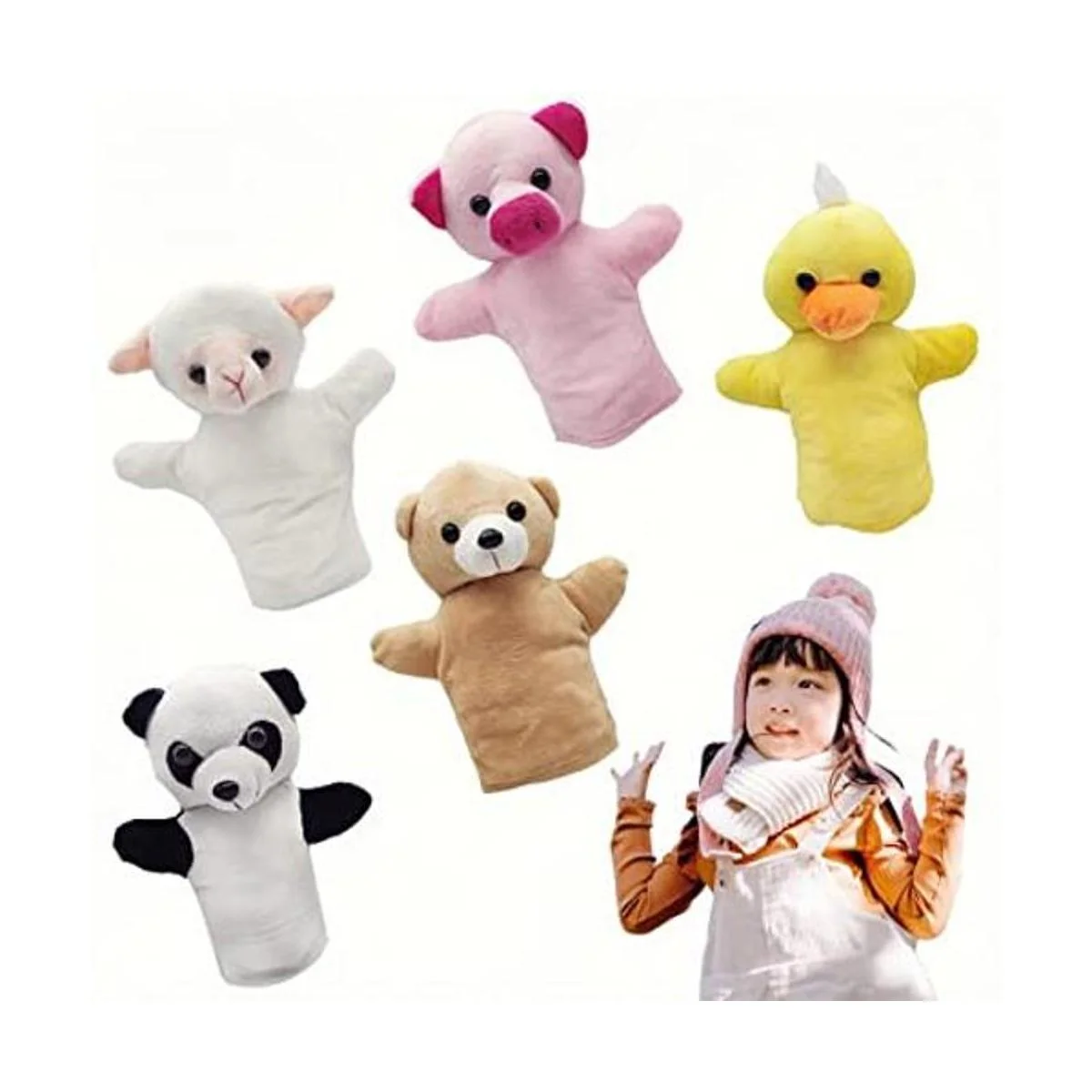 Yolococa Marionetas de mano de animales para niños_1