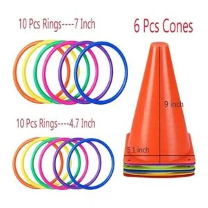 OBTANIM Juego de 26 piezas de conos de plástico para_2