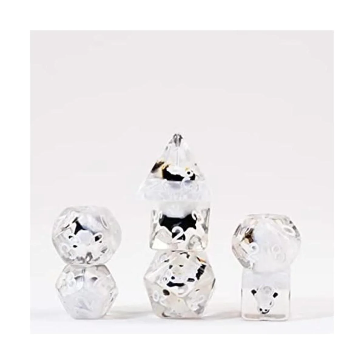 Metallic Dice Games Juego de dados de polietileno de_1