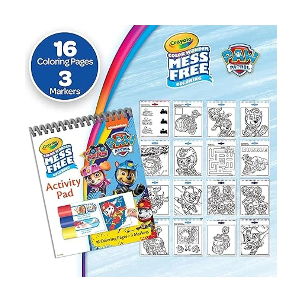 Crayola Baby Shark Paw Patrol y Blues Clues 3 Blocs de_6