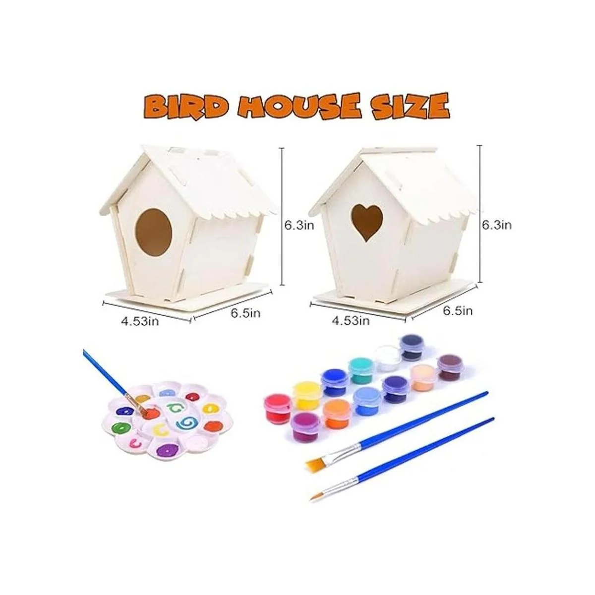 Paquete de 2 kits de casa de pájaros hapray kits de casa_3