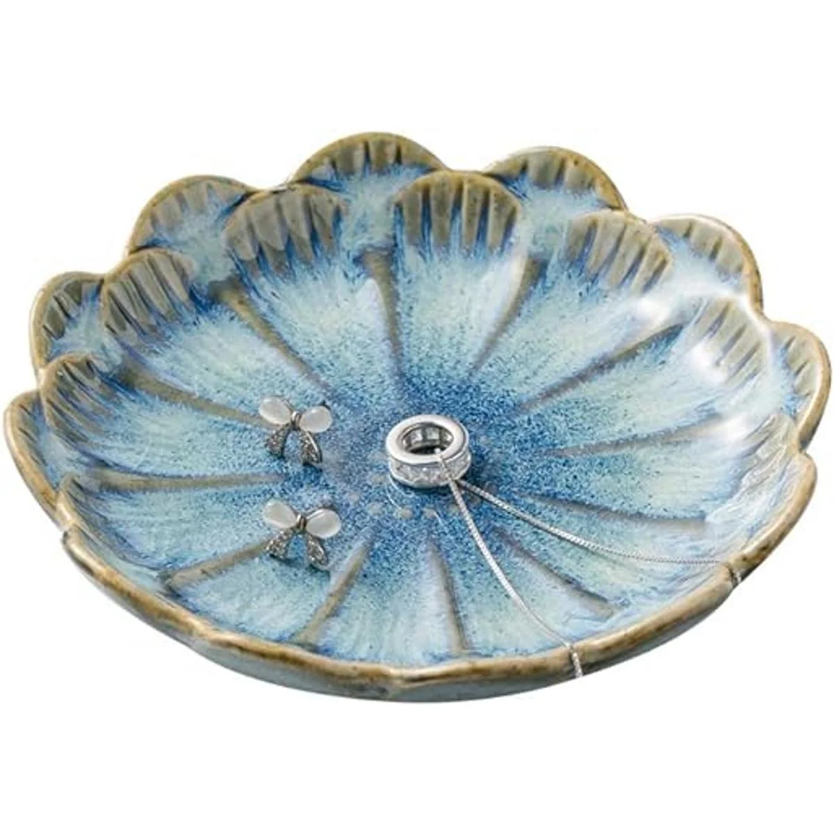 Soporte para anillos soporte decorativo en forma de flor