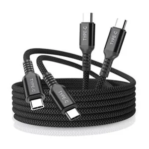 Elebase Cable USB C a tipo C de 100 W de 15 pies paquete_1