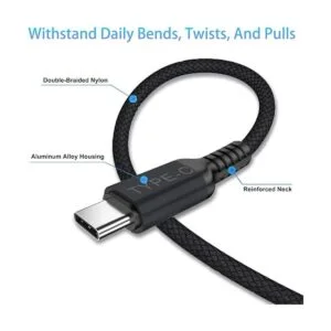 Elebase Cable USB C a tipo C de 100 W de 15 pies paquete_2