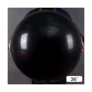 PartyWoo Globos negros 4 globos grandes de 36 pulgadas_2