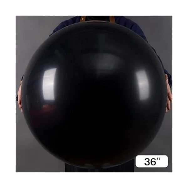 PartyWoo Globos negros 4 globos grandes de 36 pulgadas_2