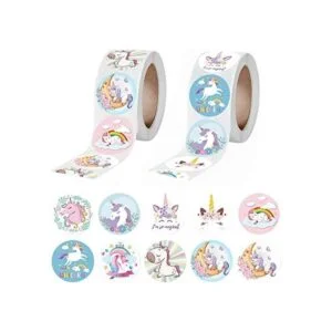 1000 calcomanías de unicornio para niños bonitas