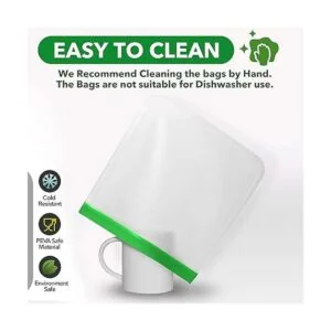 Greenzla Bolsas reutilizables de galón paquete de 8_5