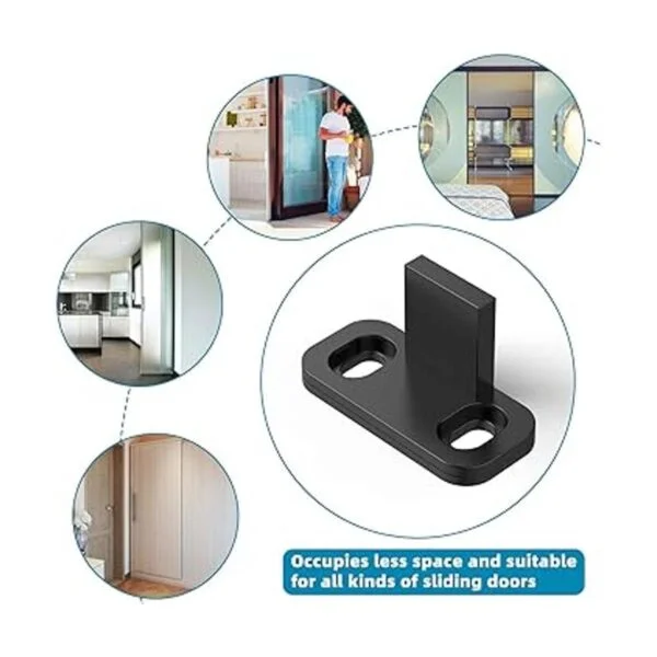 8 piezas de guías de piso para puerta corrediza de