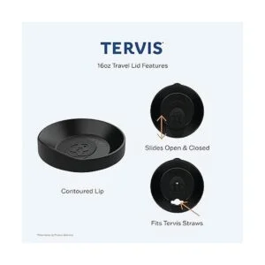 Vaso aislado Tervis de doble pared transparente y colorido_5