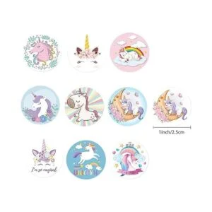 1000 calcomanías de unicornio para niños bonitas