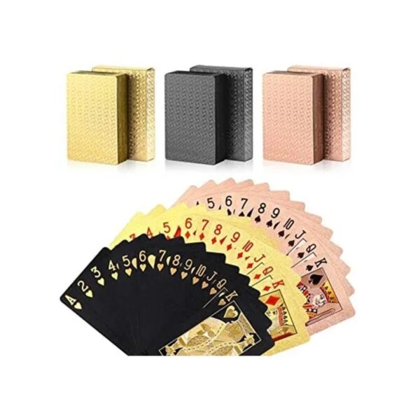 Zayvor 3 barajas cartas de póquer de papel de aluminio_1