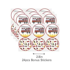 Bolsas de dulces con pegatinas para bomberos bolsas de_3