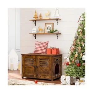 DINZI LVJ Estantes largos de pared juego de 2 estantes de_2