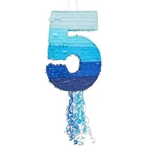 Piñata de cuerda número 5 para niños fiesta de cumpleaños_3