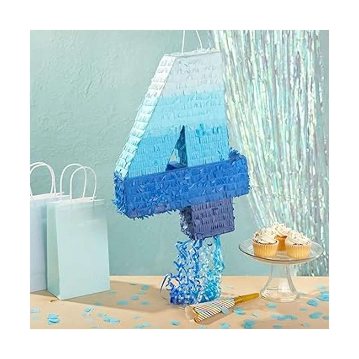 Piñata de cuerda número 4 para niños fiesta de cumpleaños_2