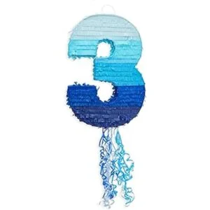 Piñata de cuerda número 3 para niños 3er fiesta de_3