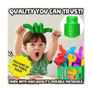 BunMo Juguetes sensoriales Pop Tubes paquete de 30 tubos_6