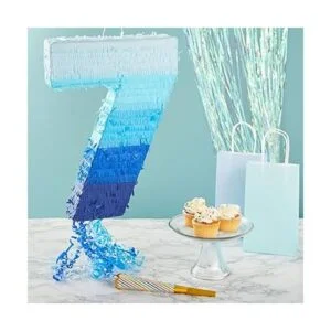 Piñata número 7 para fiesta de cumpleaños número 7 color_2